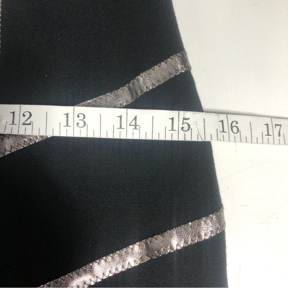 Tenax Italian Made Sheath Dress with Leather Trim, size 6 - Picture 12 of 13